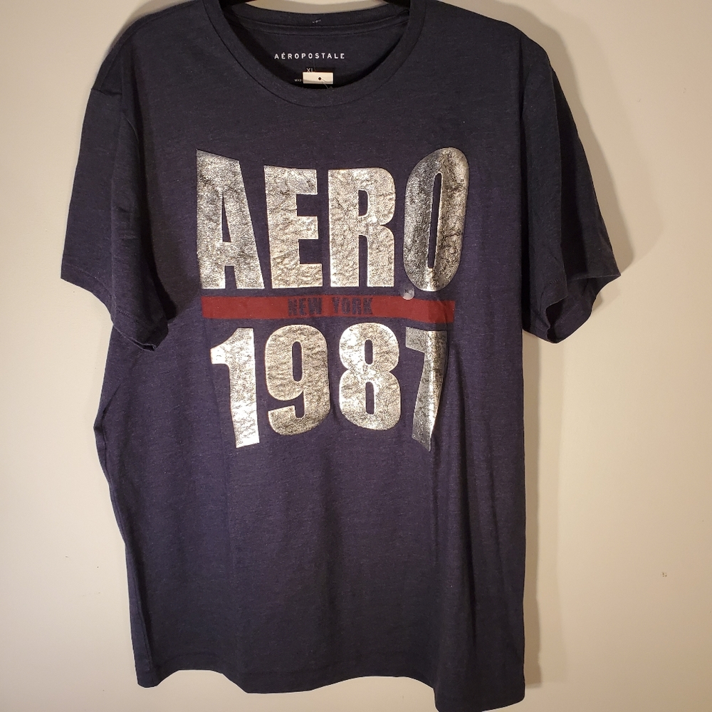 NWT Aéropostale Mens XL Aero 1987 Logo Graphic Tee - Picture 3 of 3